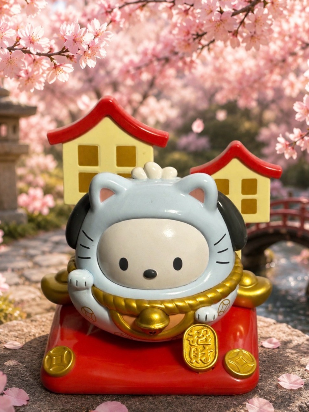 Pochacco Hello Kitty Lucky Cat Tumbler Gorgeous!